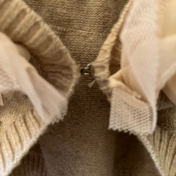 Charlotte Russe cardigan embellished with pearls and tulle - Picture 7 of 7